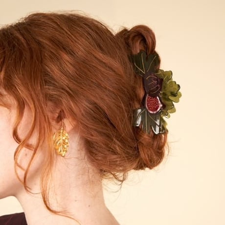 【Coucou Suzette】【ククシュゼット】Fig Tree イチヂク Large  Hair Claw