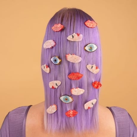 【Coucousuzette】【ククシュゼット】Blue Eye 目 mini hair clip ヘアクリップ