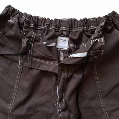 oddment / Big Painter Short "Dyed BROWN"
