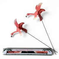 PINK FLAMINGOS WINDMILL