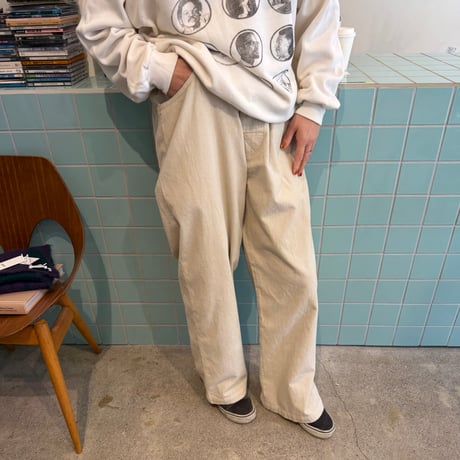 COMFORTABLE REASON / Grid Cord Slacks