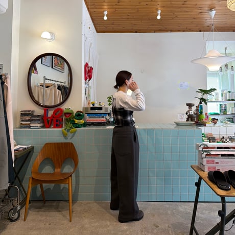 PHEENY / Athletic fleece Tucked Wide Pants