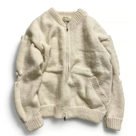 MacMahon Knitting Mills / Knit MA-1 3D BONE