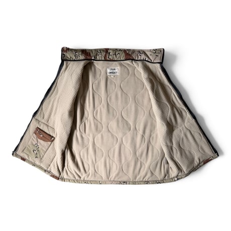 JOHN OWNBEY / DESERT CAMO FLEECE LINED VEST - MADE IN USA