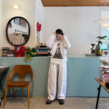 PHEENY / Athletic fleece Tucked Wide Pants