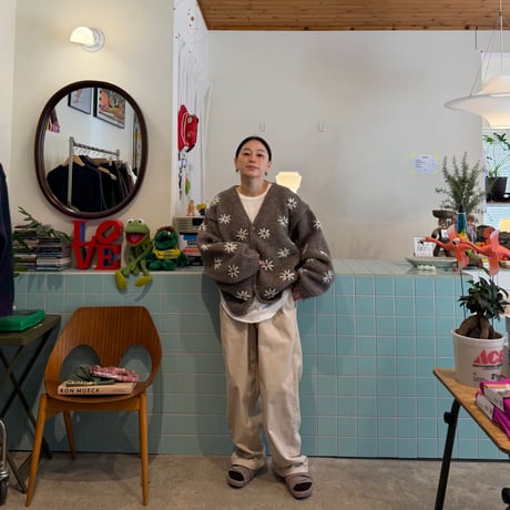 MacMahon Knitting Mills / Button Cardigan-Embroidery