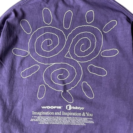 SAYHELLO × Woofie / Pigment The Stroke L/S Tee