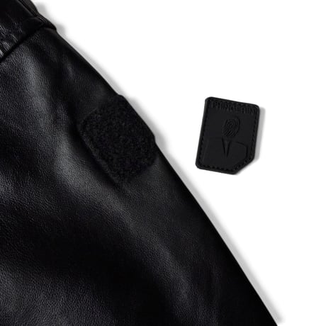 PHINGERIN / LOOP FRONT LEATHER JACKET