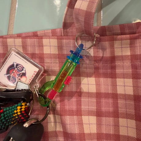 DEAD STOCK ACCESSORIES / 80s PLASTIC KEY RING