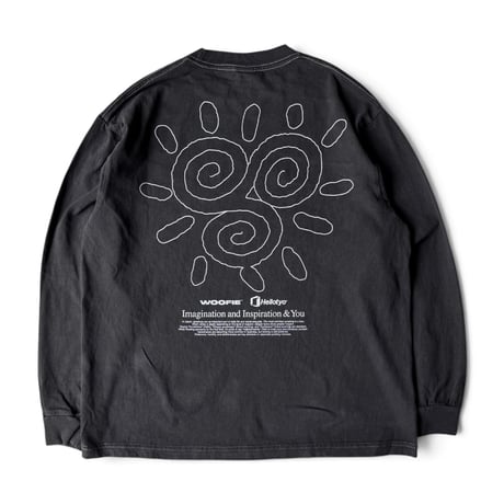 SAYHELLO × Woofie / Pigment The Stroke L/S Tee