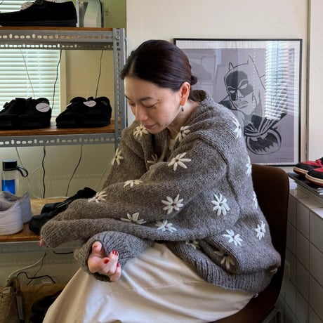 MacMahon Knitting Mills / Button Cardigan-Embroidery