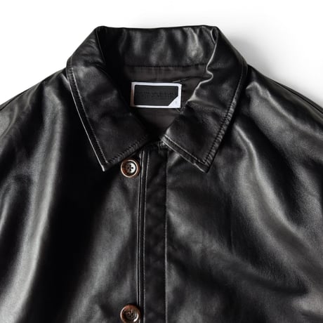 PHINGERIN / LOOP FRONT LEATHER JACKET