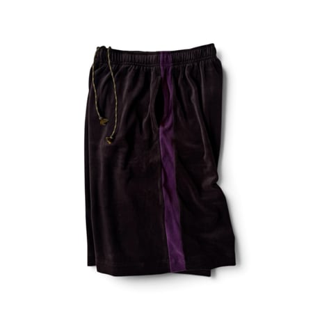 PHEENY / Cotton Velour Side Stripe Shorts