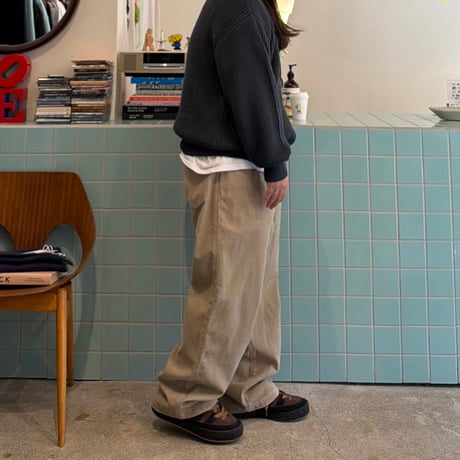 COMFORTABLE REASON / Grid Cord Slacks