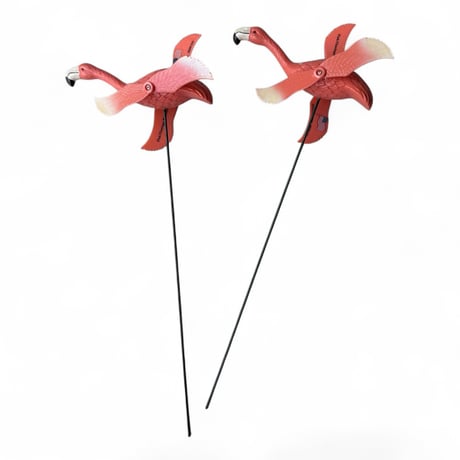 PINK FLAMINGOS WINDMILL