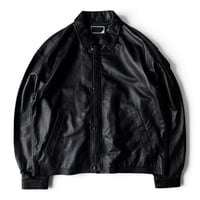 PHINGERIN / LOOP FRONT LEATHER JACKET