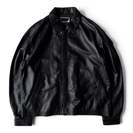 PHINGERIN / LOOP FRONT LEATHER JACKET