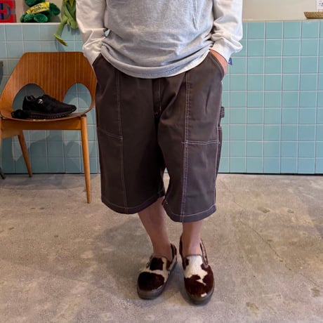 oddment / Big Painter Short "Dyed BROWN"