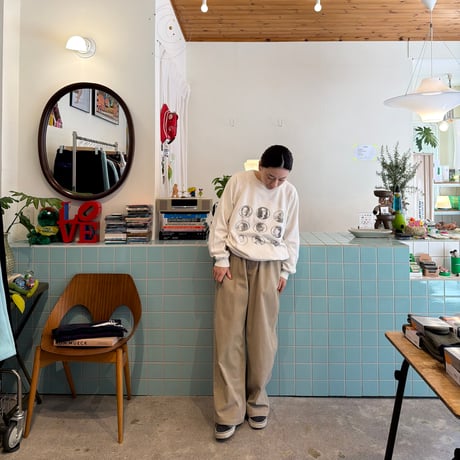 COMFORTABLE REASON / Grid Cord Slacks