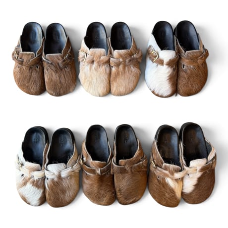JAWANDI / GOAT FUR CLOG SANDAL