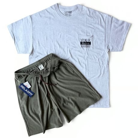 RELAXFIT / US marines Pile shorts＋Novelty Tee