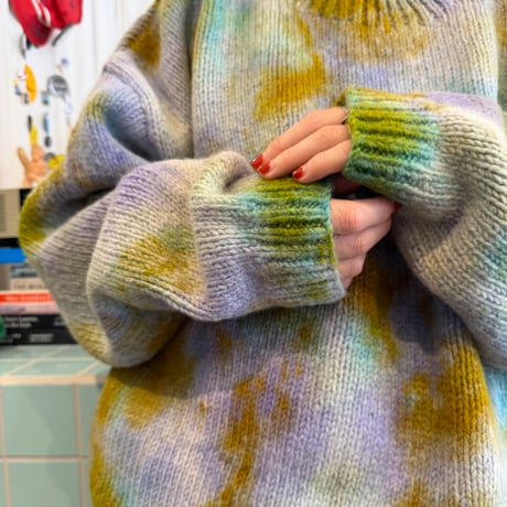 MacMahon Knitting Mills / Crew Neck Knit-Tiedye