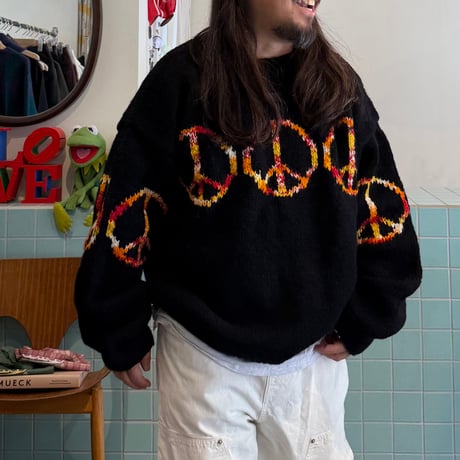 MacMahon Knitting Mills / Crew Neck Knit-Peace