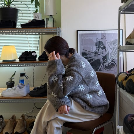 MacMahon Knitting Mills / Button Cardigan-Embroidery