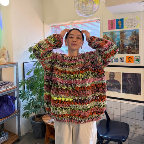 HARIMA / Hand Knit Crew Sweater