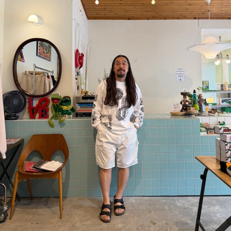 oddment / Big Painter Short WHITE