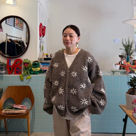 MacMahon Knitting Mills / Button Cardigan-Embroidery