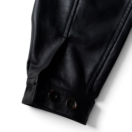 PHINGERIN / LOOP FRONT LEATHER JACKET