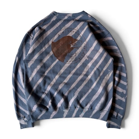ATMOSPHERE MOUNTAIN WORKS / DISCHARGE PRINTED CREW *RAVEN