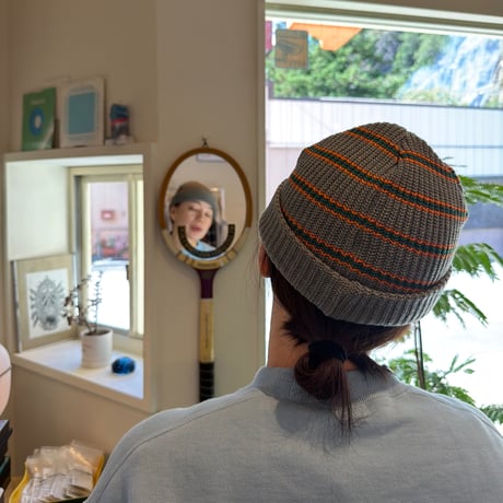 SAYHELLO / Restripe Knited Cap