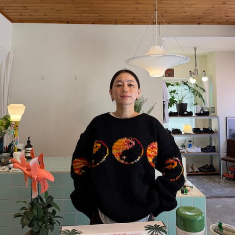 MacMahon Knitting Mills / Crew Neck Knit-Yin & Yang