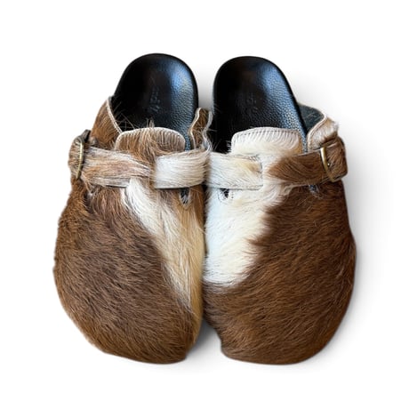 JAWANDI / GOAT FUR CLOG SANDAL