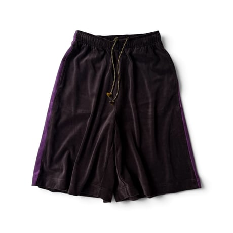 PHEENY / Cotton Velour Side Stripe Shorts