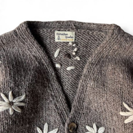 MacMahon Knitting Mills / Button Cardigan-Embroidery