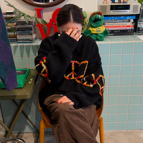 MacMahon Knitting Mills / Crew Neck Knit-Peace