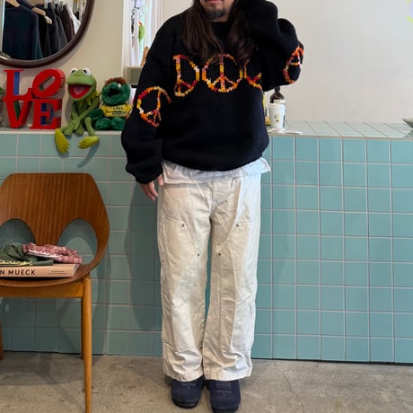 MacMahon Knitting Mills / Crew Neck Knit-Peace