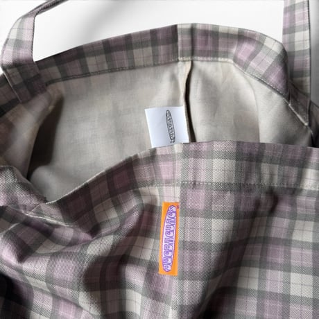 BUGBAGBAGS / Basic Logo-Tote Check