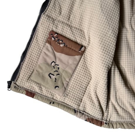 JOHN OWNBEY / DESERT CAMO FLEECE LINED VEST - MADE IN USA
