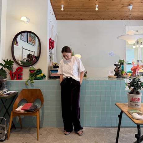 PHEENY / Cotton Velour Side Stripe Pants