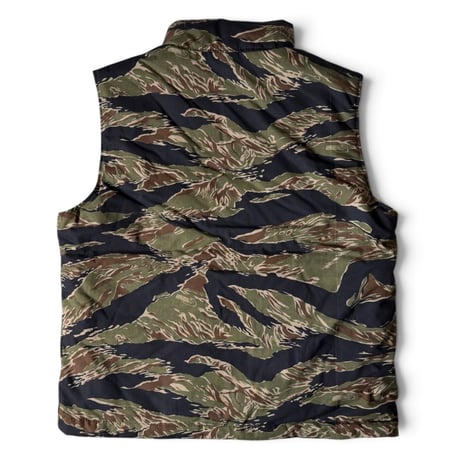 JOHN OWNBEY / TIGER STRIPE QUILTED VEST - MADE IN USA