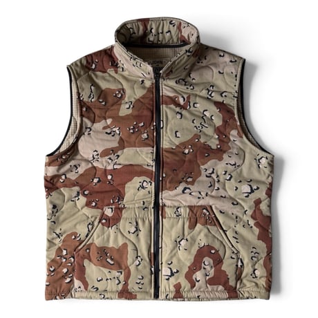 JOHN OWNBEY / DESERT CAMO FLEECE LINED VEST - MADE IN USA