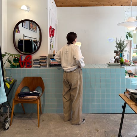 COMFORTABLE REASON / Grid Cord Slacks