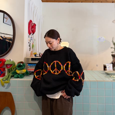 MacMahon Knitting Mills / Crew Neck Knit-Peace