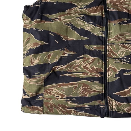 JOHN OWNBEY / TIGER STRIPE QUILTED VEST - MADE IN USA