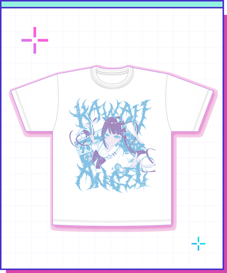 【超てんちゃん生誕祭2026】画面の中からジェルばんはTシャツ(Ver.BLUE)