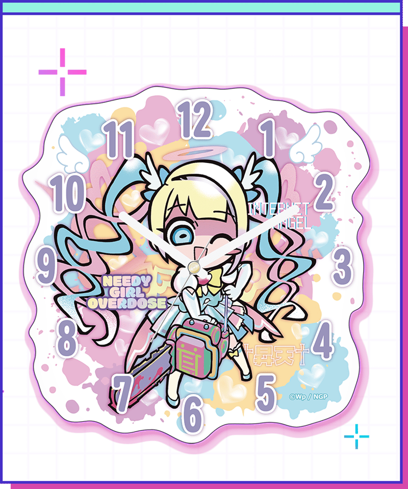 【新品未使用】Lei Clock バースデーエディション 超てんちゃん生誕祭2026】電脳天使スプラッシュクロック | NEEDY GIRL